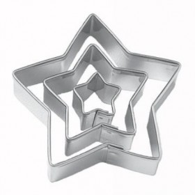 Комплект метални кутери "Звезда" - 3 елемента